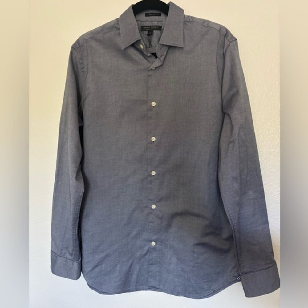 Banana Republic Charcoal Supima Cotton Shirt